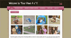 Desktop Screenshot of fourpaws4u.net